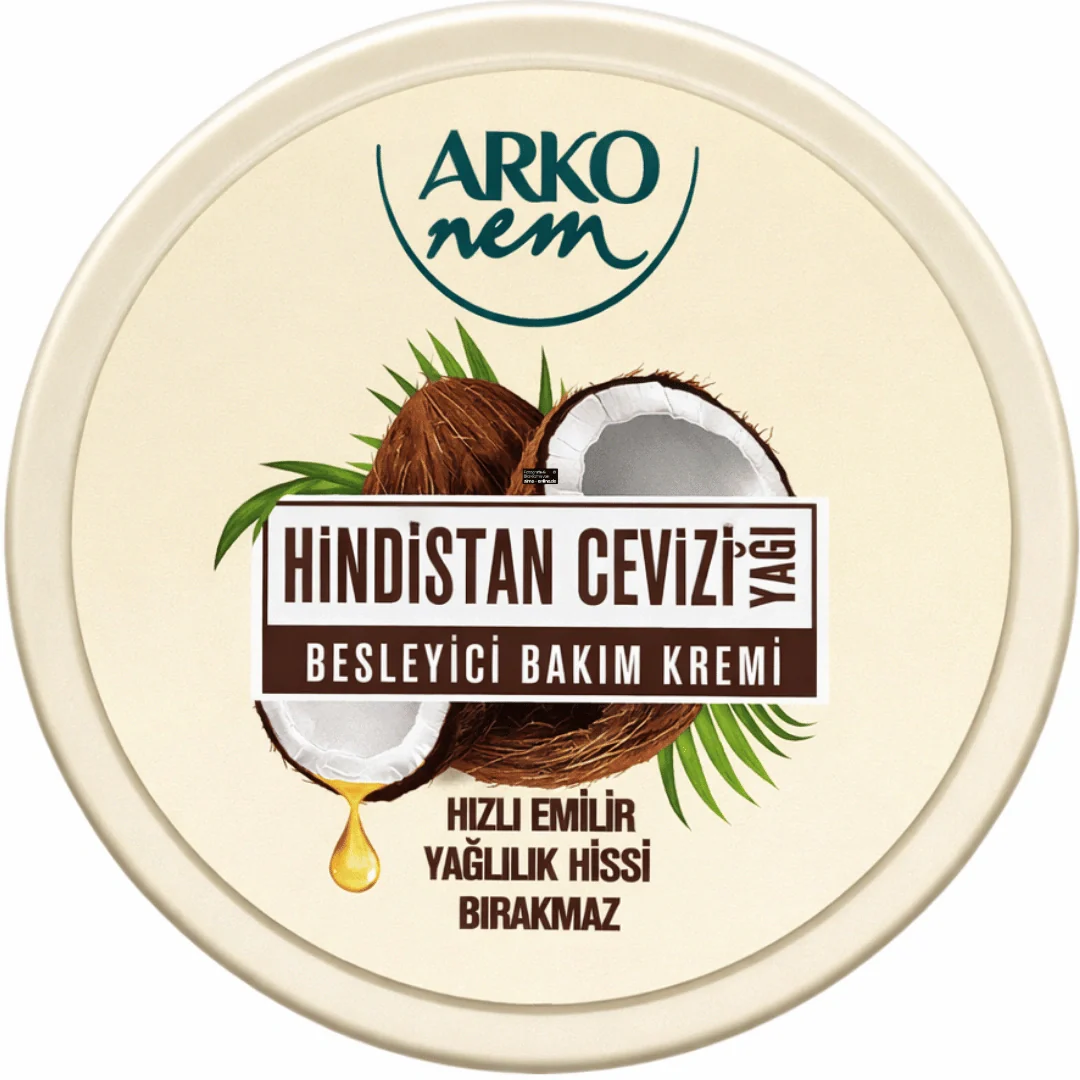 Arko Nem - Kokos Hand- & Körpercreme, Hindistan Cevizi Kremi 250ml