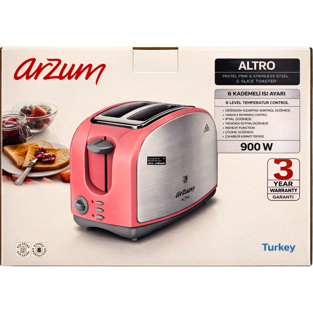 Arzum Altro - Toaster 900W 8 Stufen 220–240V
