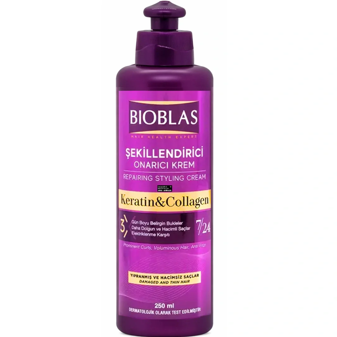 Bioblas - Keratin & Kollagen Reparierende Styling-Creme 250ml