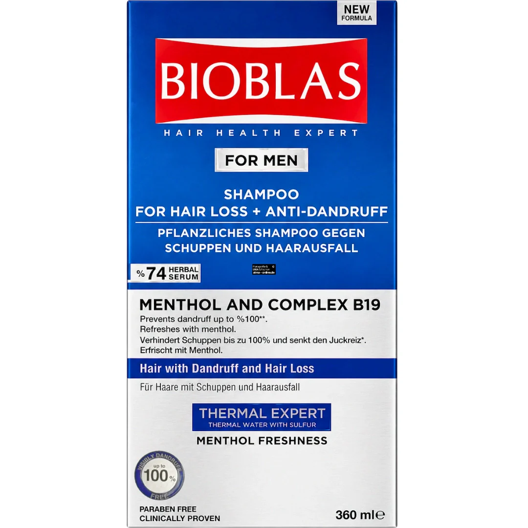 Bioblas - Thermal Expert Men Shampoo gegen Schuppen & Haarausfall 360ml