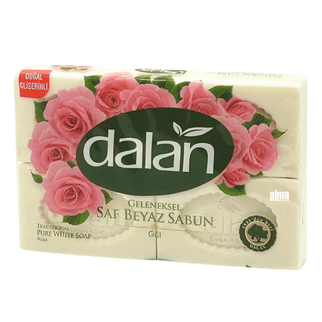 Dalan Traditionelle Naturseife mit Rose 4x150g