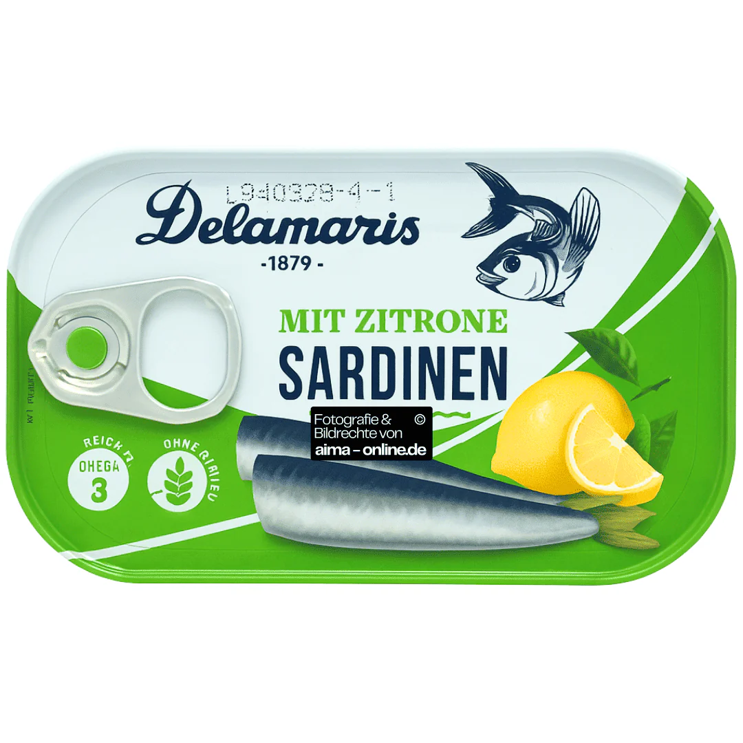 Delamaris - Sardinen mit Zitrone 90g