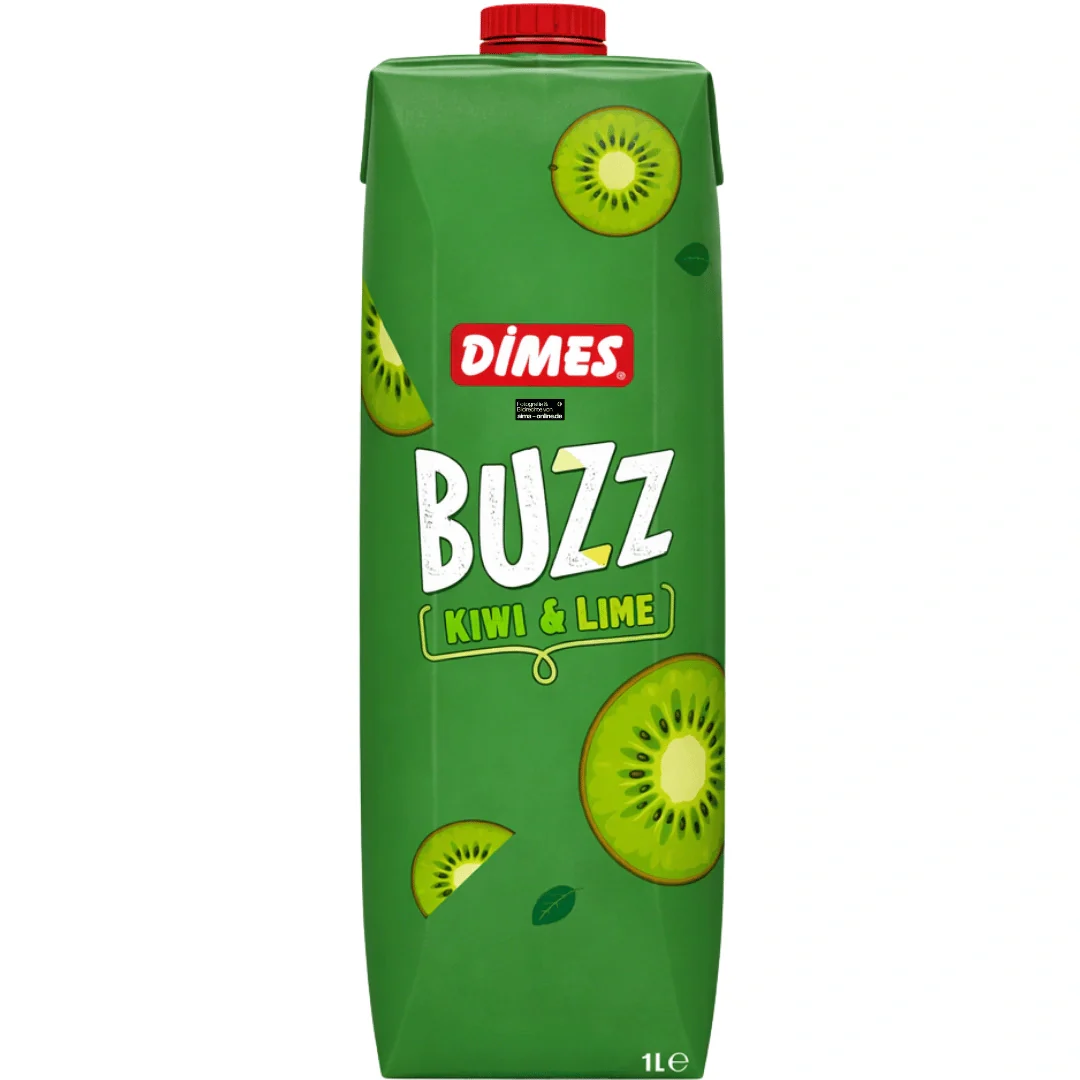Dimes Buzz - Getränk mit Kiwi-, Limetten- & Pfefferminzaroma 1l
