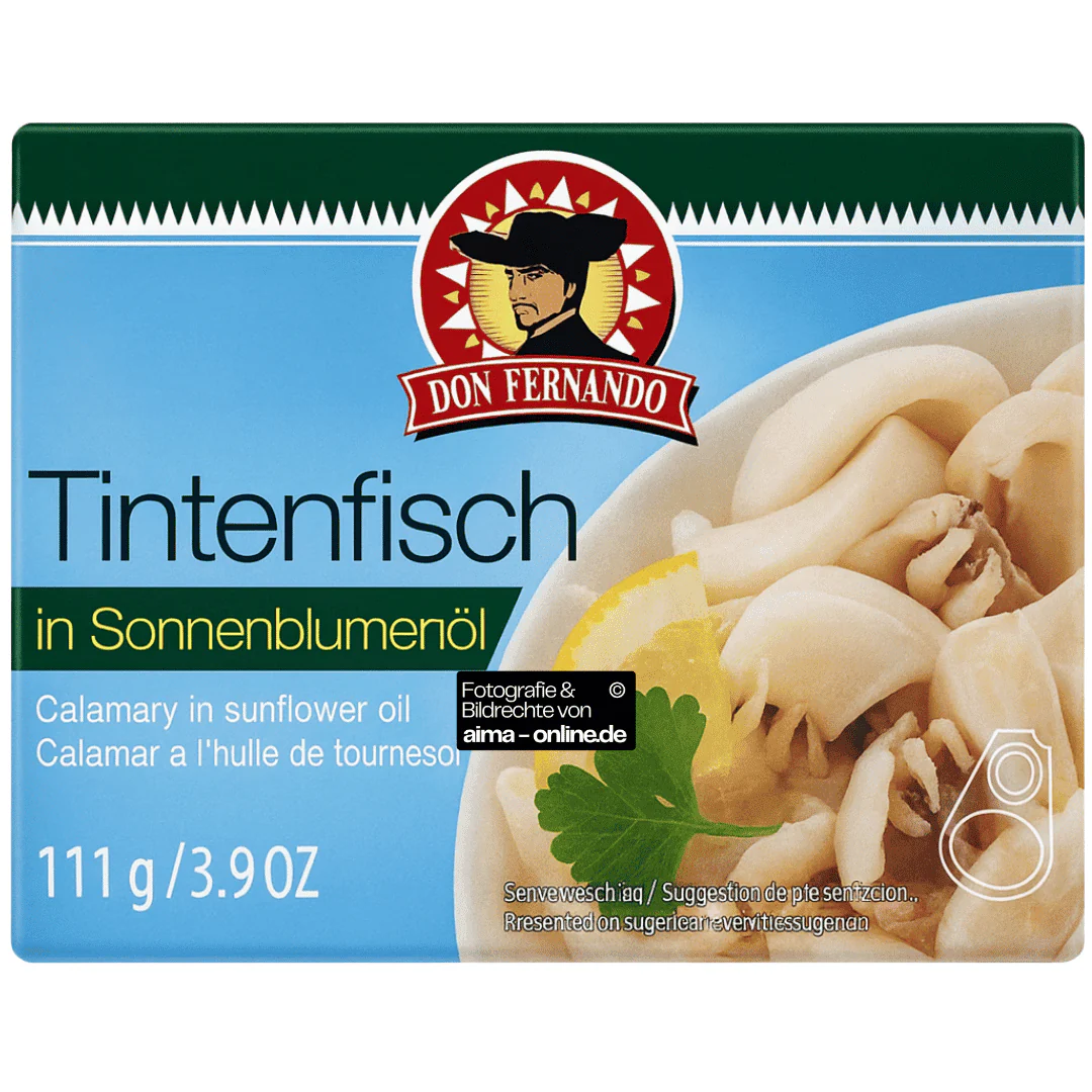 Don Fernando - Tintenfisch in Sonnenblumenöl 111g