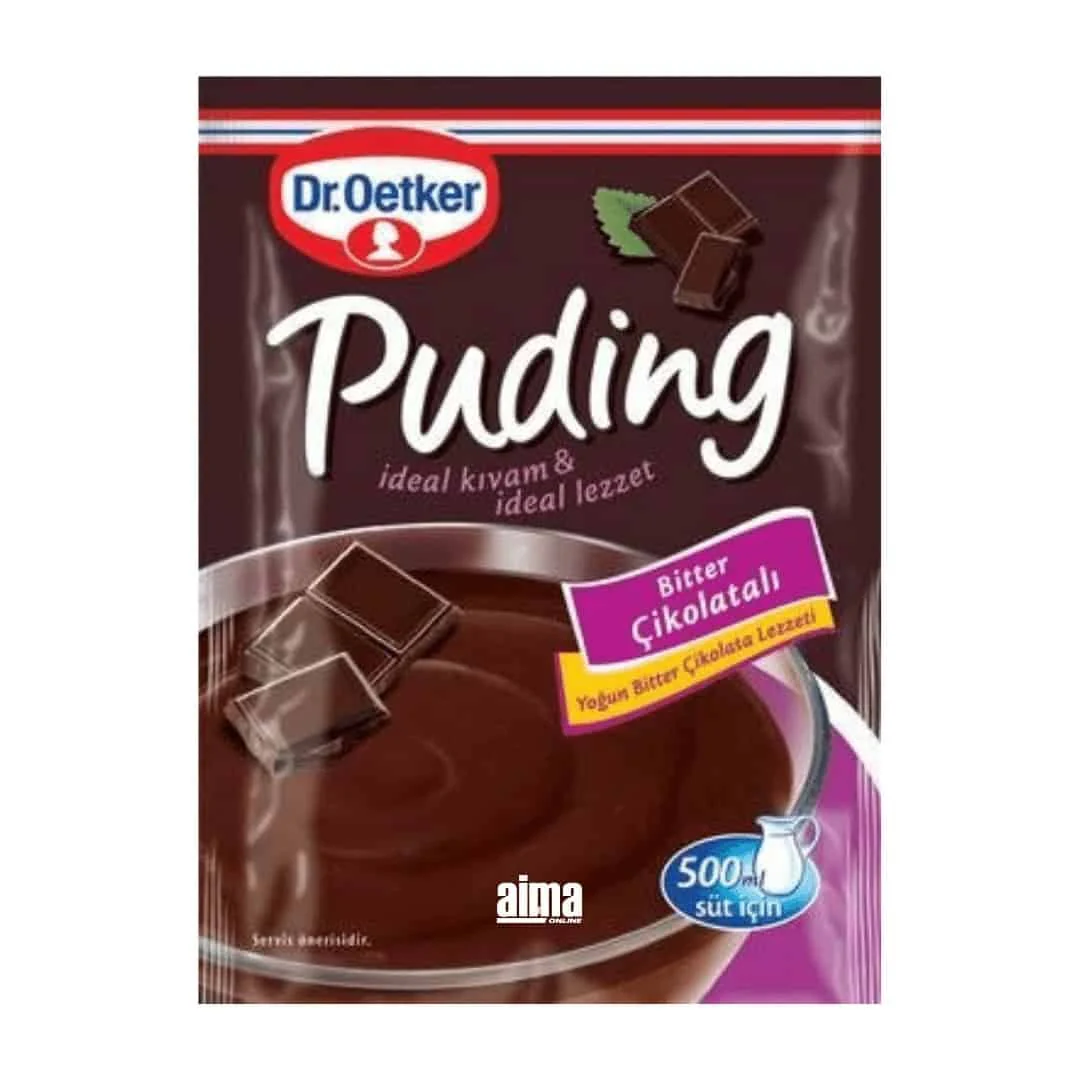Dr. Oetker Bitter Cikolatali Puding - Pudding mit Zartbitterschokolade 111g