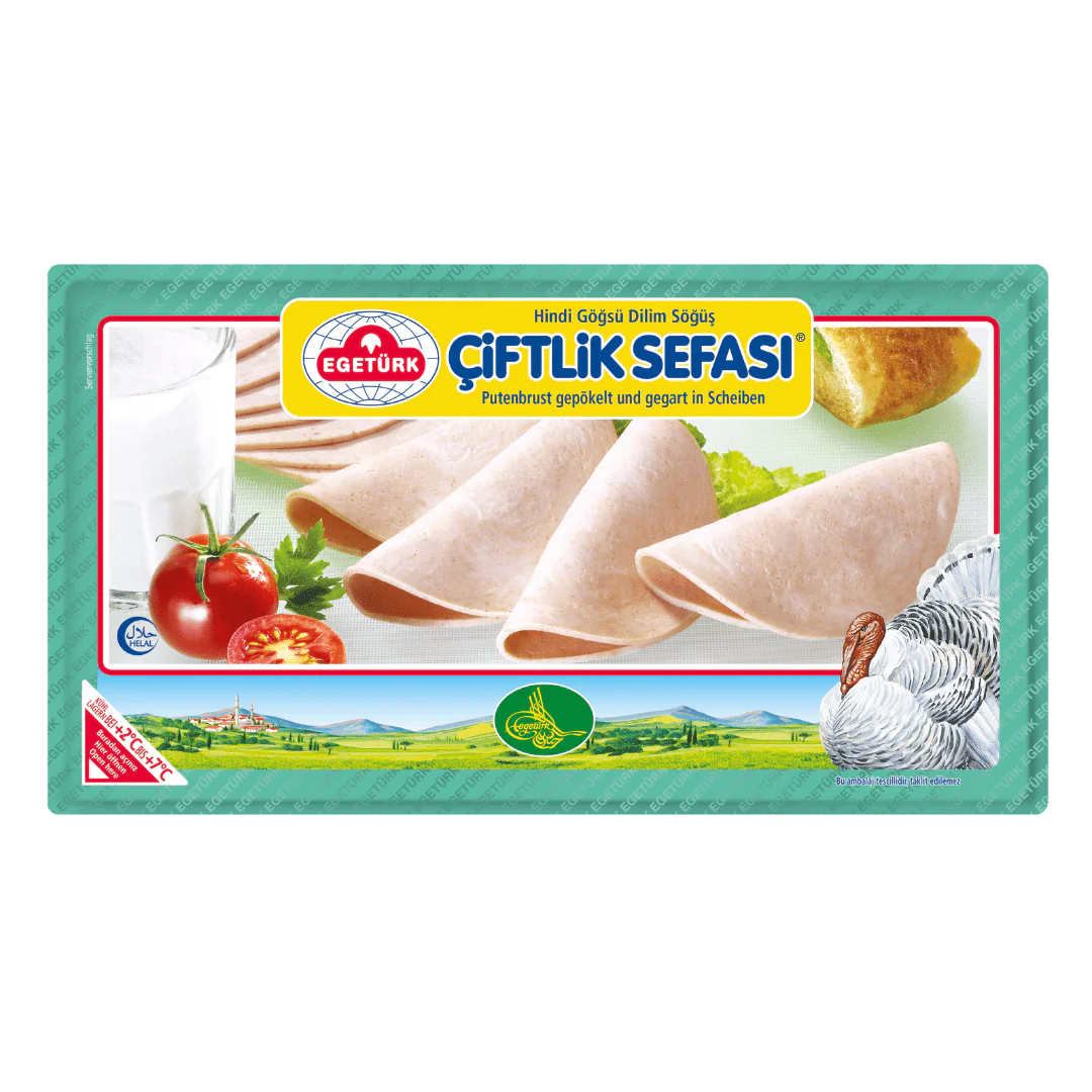 Egetürk Çiftlik Sefasi Putenbrust gepökelt und gegart in Scheiben 100g
