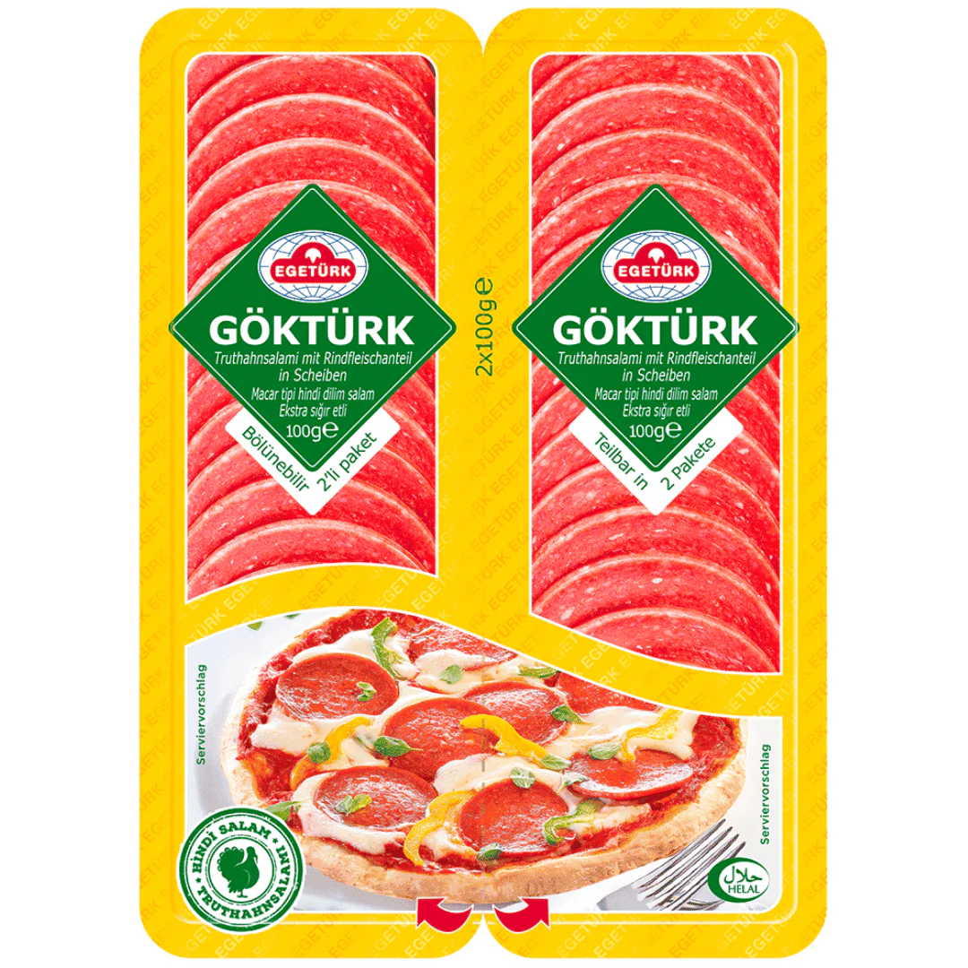Egetürk Göktürk Truthahnsalami mit Rindfleischanteil 200g
