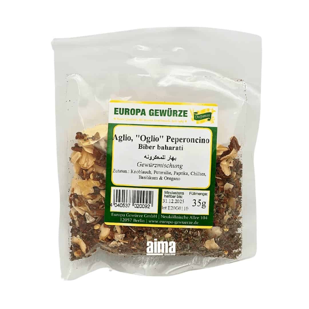 Europa Gewürze Biber Baharati - Aglio Peperoncino 35g