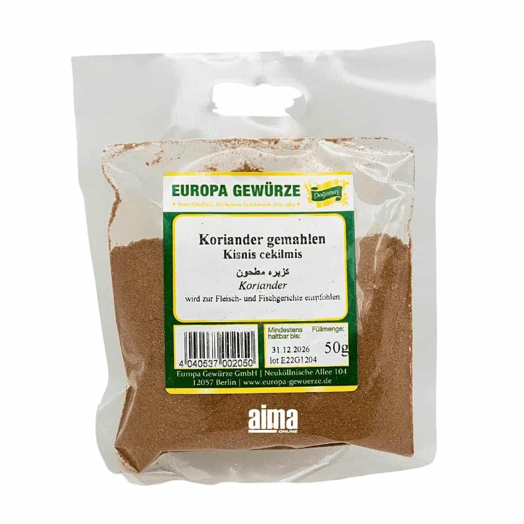 Europa Gewürze Kisnis cekilmis - Koriander gemahlen 50g
