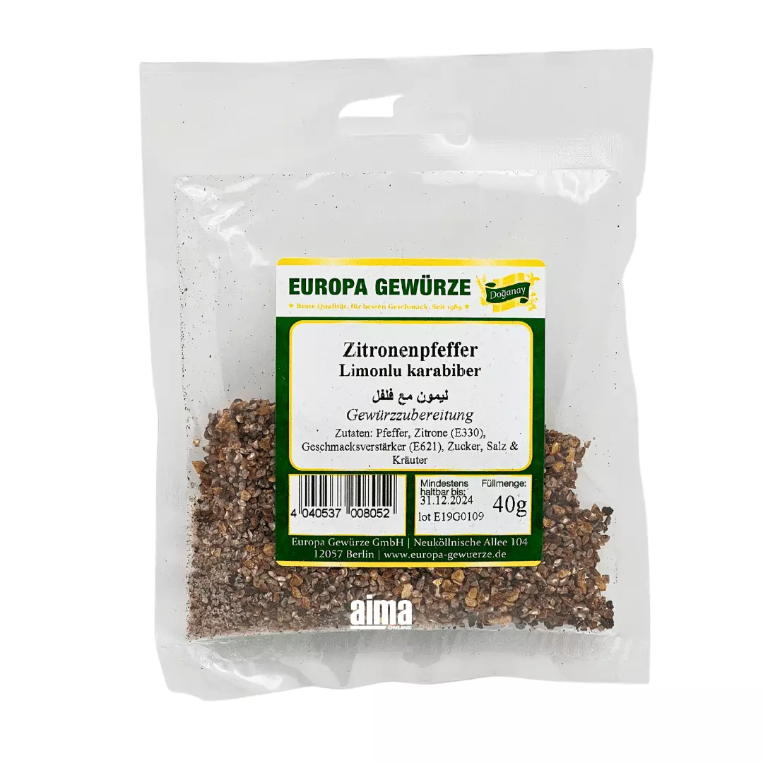 Europa Gewürze Zitronenpfeffer - Limonlu Karabiber 40g