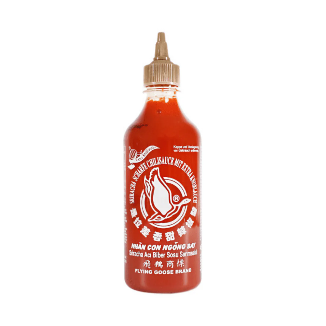 Flying Goose Brand Sriracha Scharfe Chilisauce mit extra Knoblauch 455ml