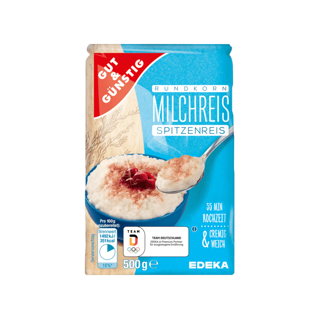 Gut & Günstig Milchreis Rundkorn Spitzenreis 500g