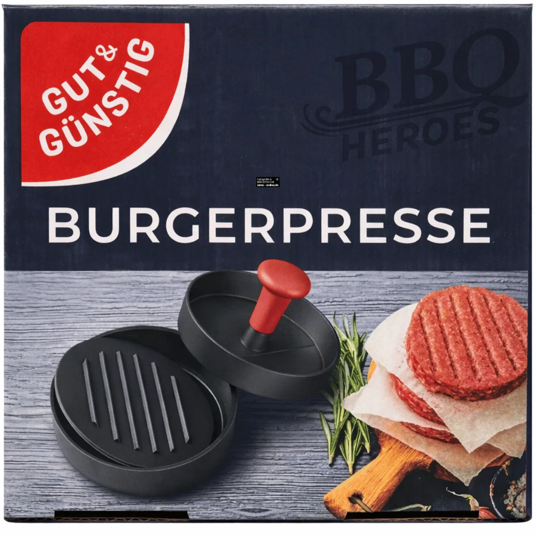 Gut & Günstig - Burgerpresse BBQ Heroes
