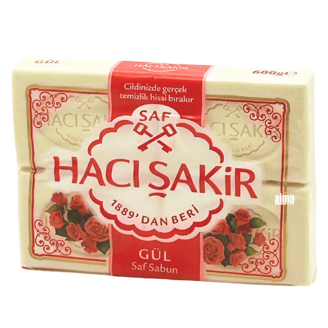 Haci Sakir Naturseife mit Rosen 4x150g
