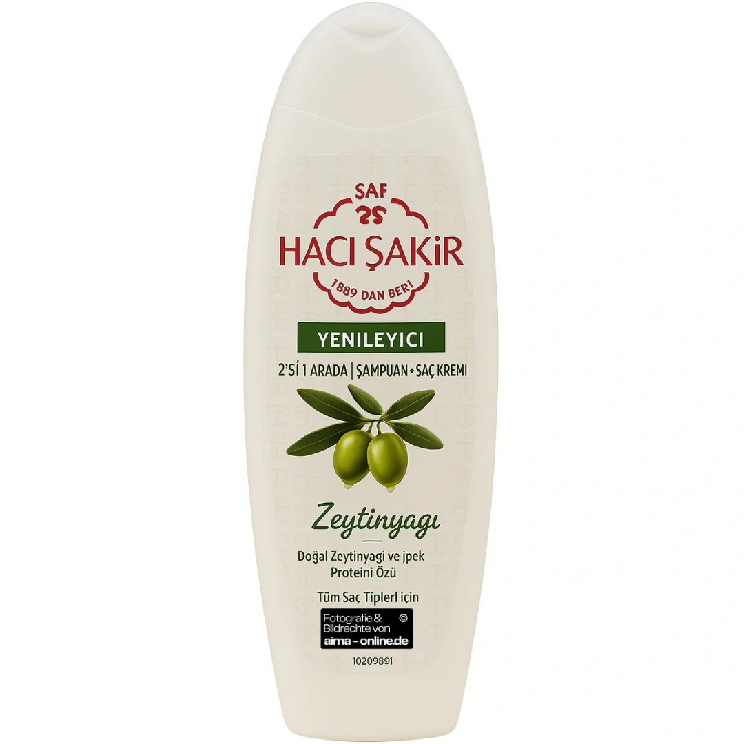 Haci Sakir Sampuan + Sac Kremi Zeytinyağı - Shampoo + Spülung Olivenöl 500ml