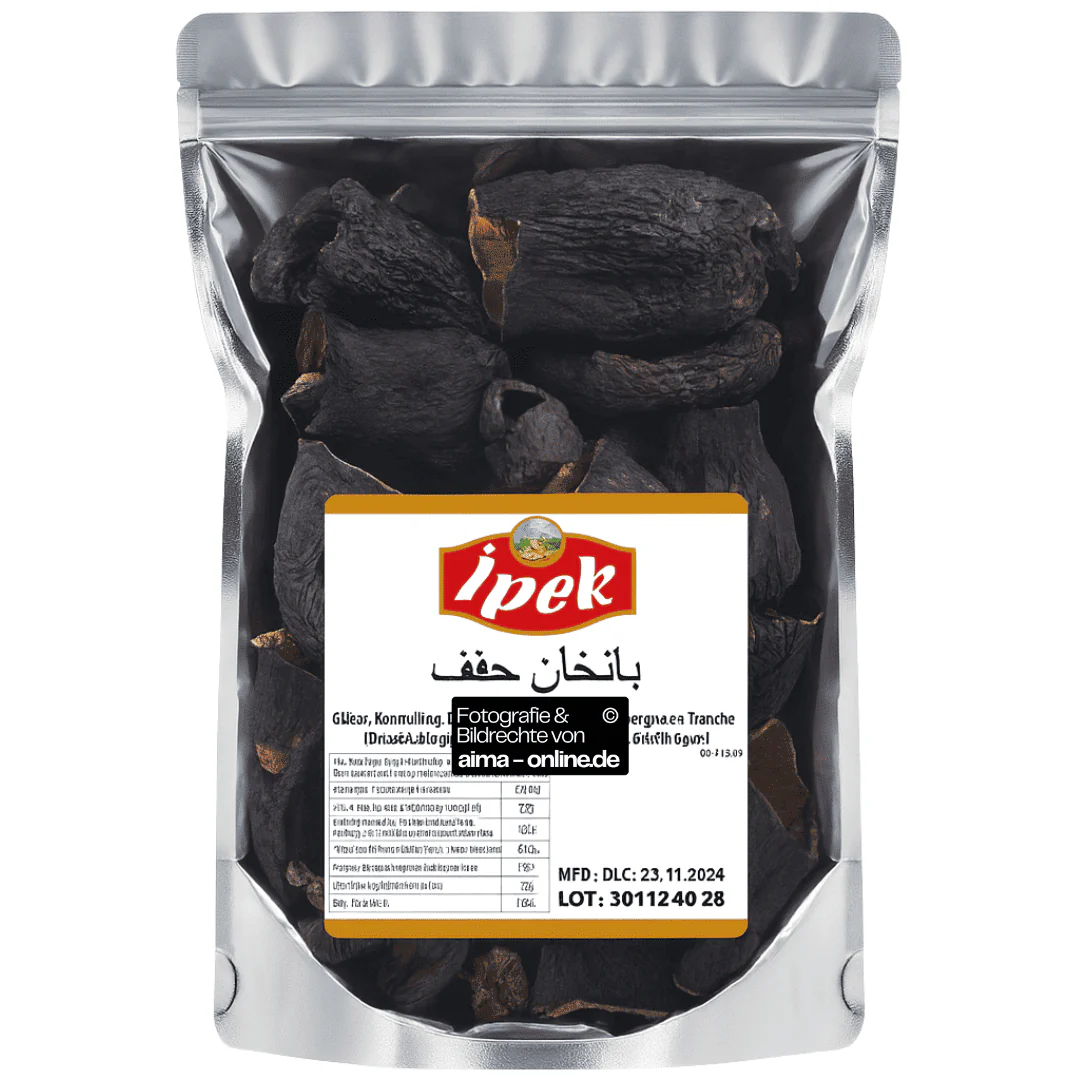 Ipek - Getrocknete Auberginen zum Stopfen, Kurutulmus Dolmalik Patlican Kurusu 25er 50g