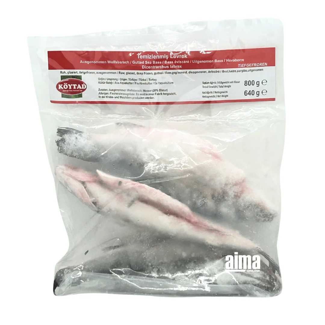 Köytad Temizlenmis Levrek - Ausgenommes Wolfsbarsch 800g