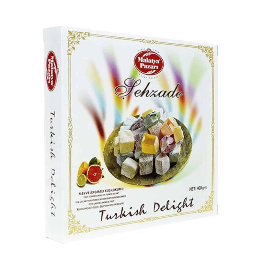 Malatya Pazari Meyve Aromali Kus Lokumu - Lokum mit Fruchtgeschmack 400g