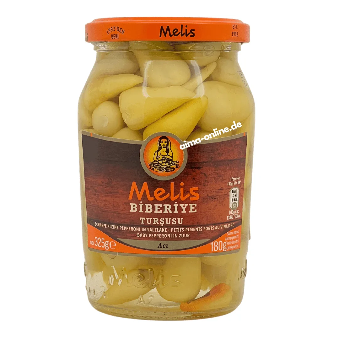 Melis Biberiye Tursusu scharfe kleine Pepperoni 325g
