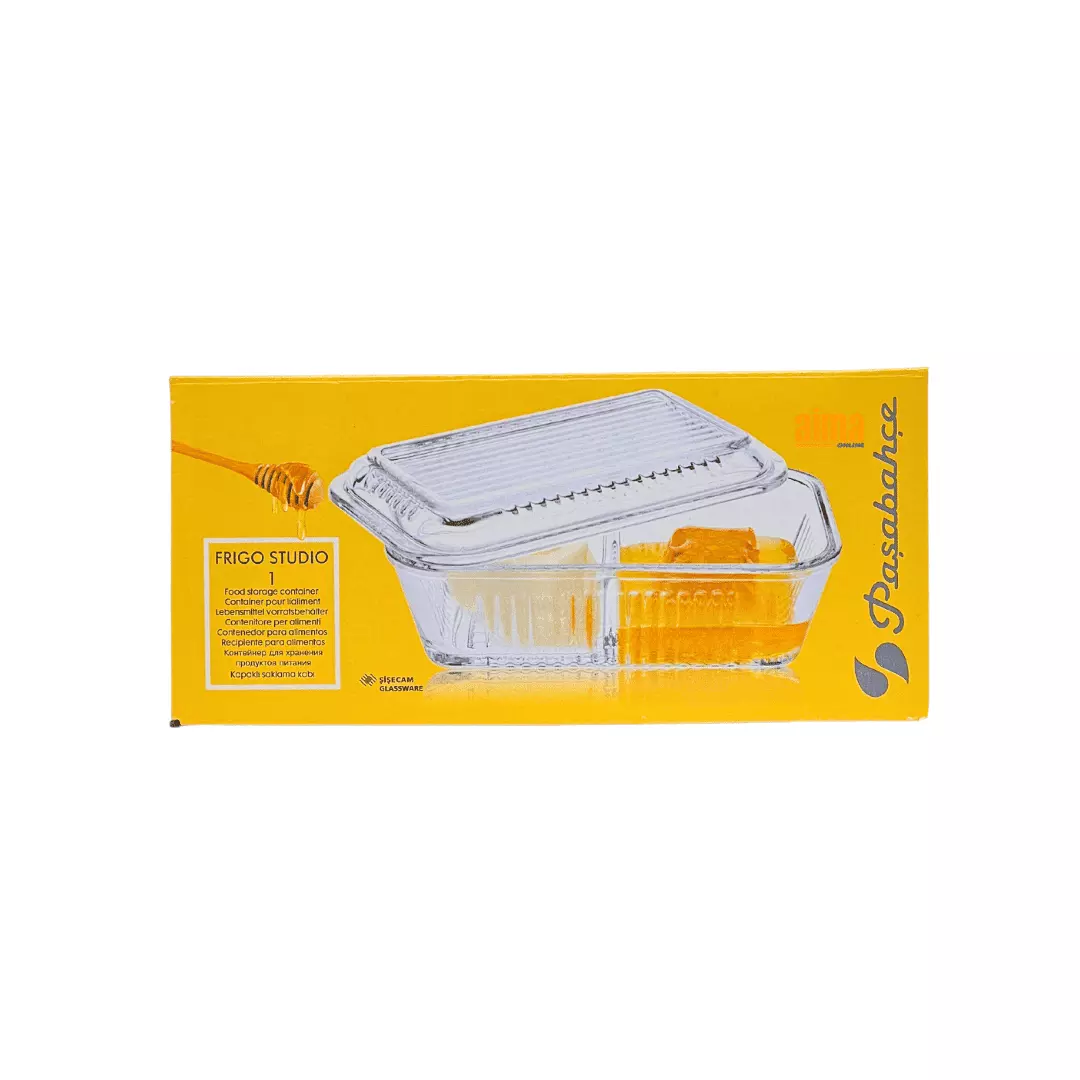 Pasabahce Frigo Studio 2-Teilige Butterdose aus Glas