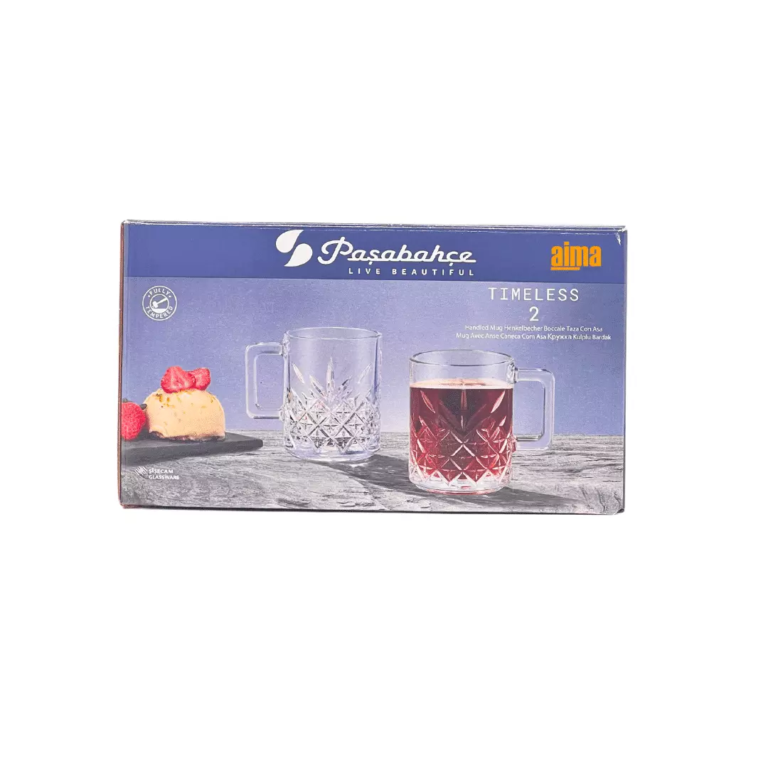 Pasabahce Timeless Henkelbecher 2er Set