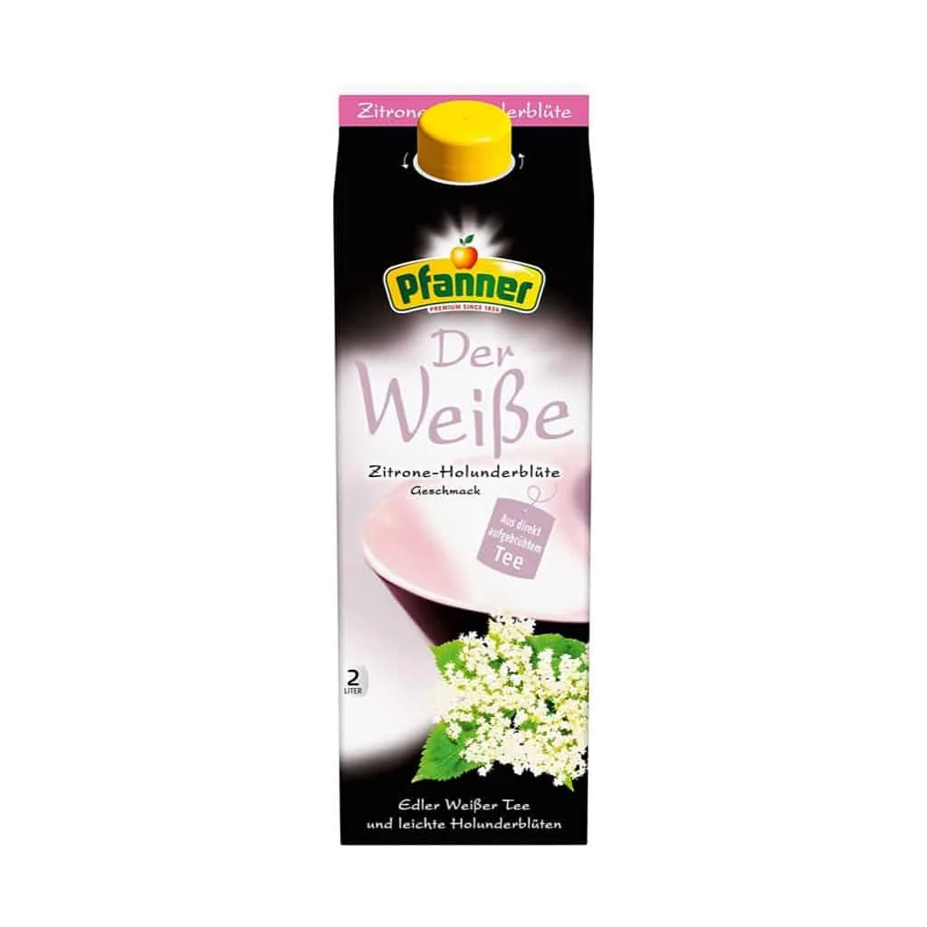 Pfanner Der Weiße Zitrone-Holunderblüte 2l