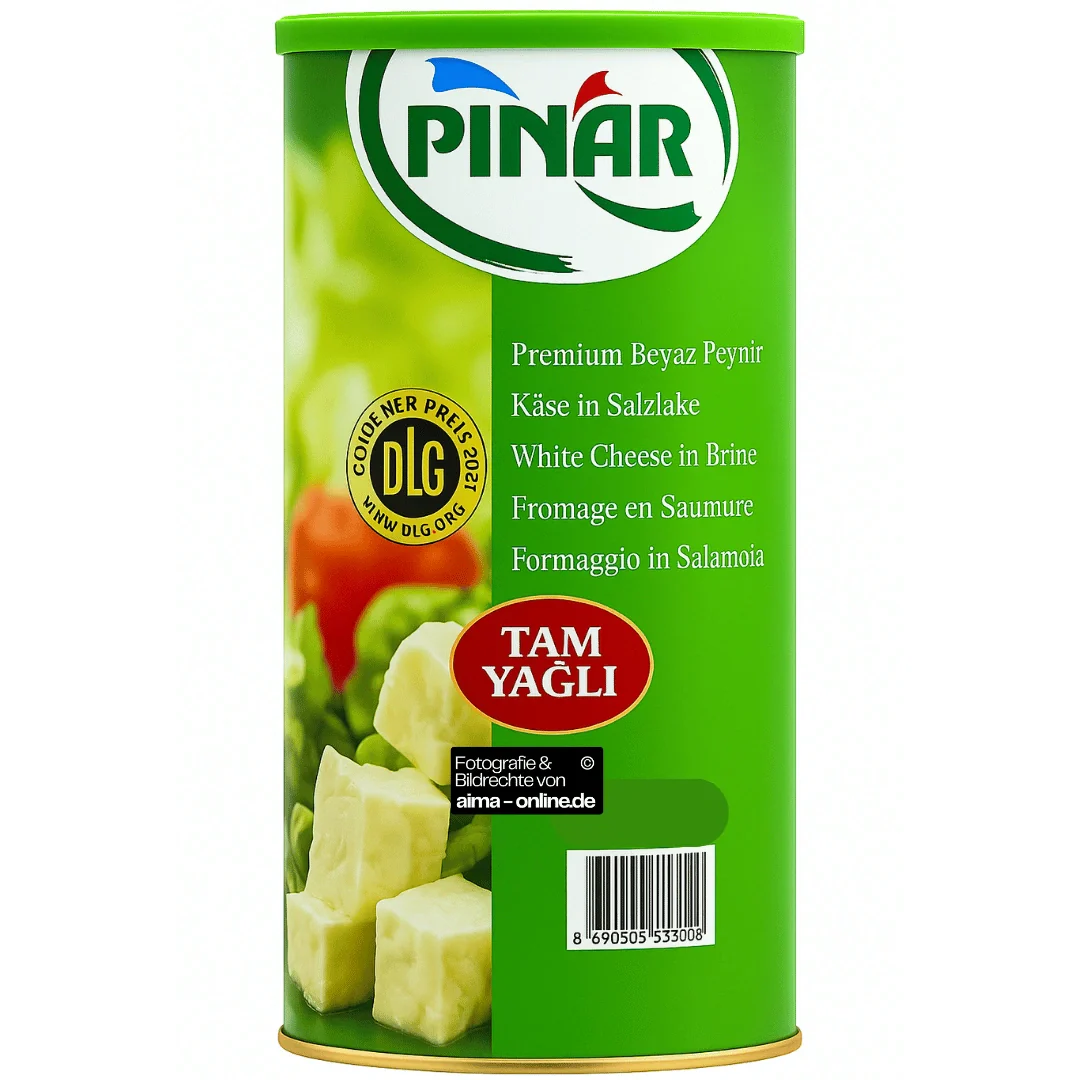 Pinar - Premium Weißkäse in Salzlake Vollfett, Premium Beyaz Peynir Tam Yagli 1000g