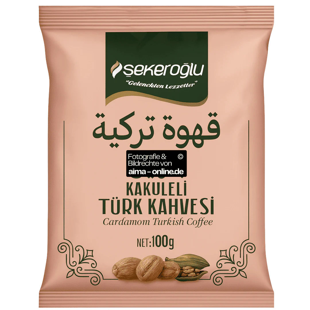 Sekeroglu - Türkischer Kaffee mit Kardamom, Kakuleli Türk Kahvesi 100g