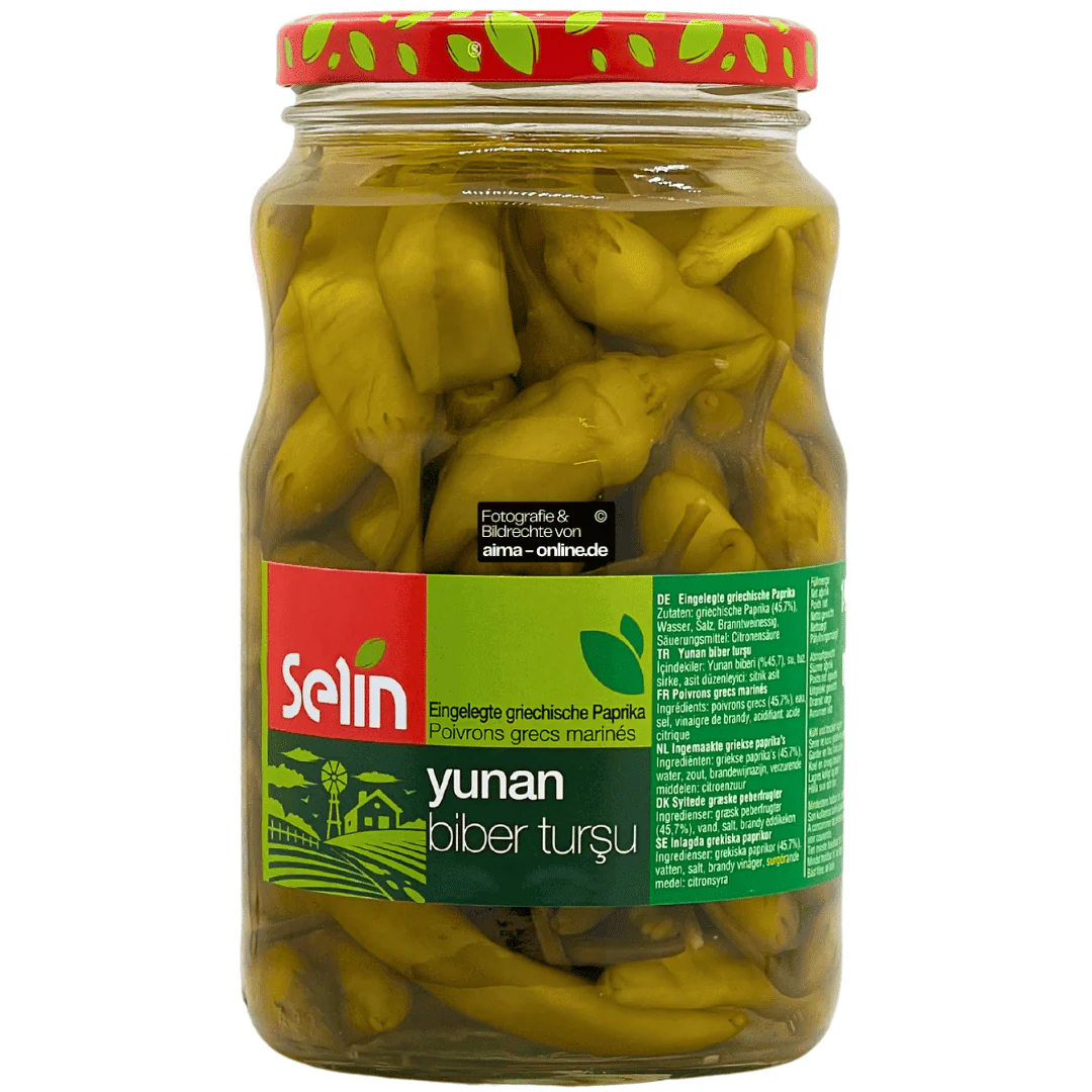 Selin - Eingelegte griechische Paprika (Yunan Biber Turşu) 1400g