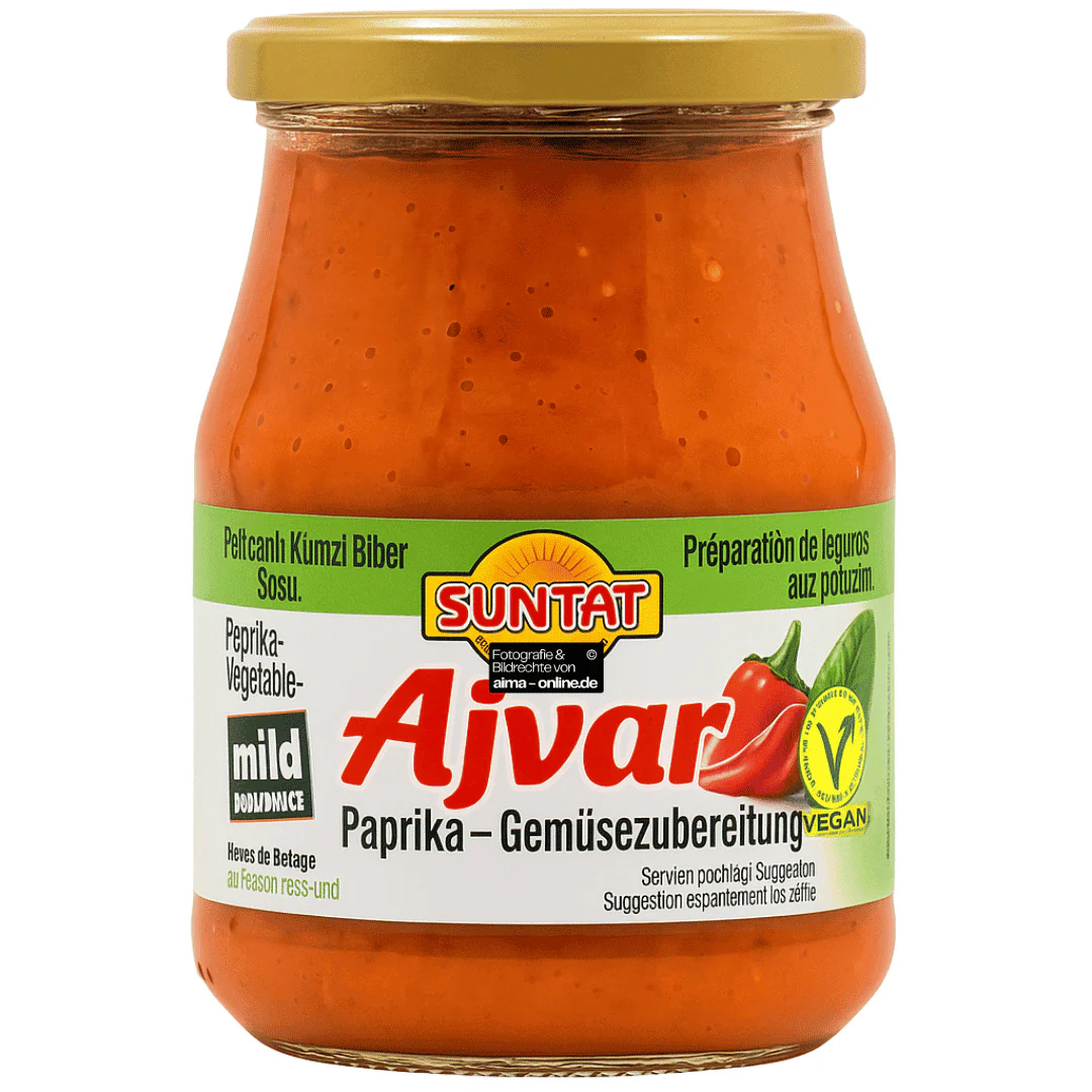 Suntat - Paprika- & Auberginenpaste in Mild 340g