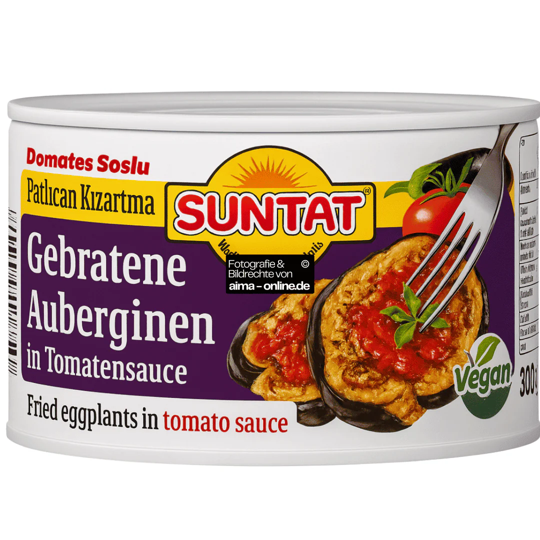 Suntat - Gebratene Auberginen in Tomatensauce, Domates Soslu Patlican Kizartma 300g