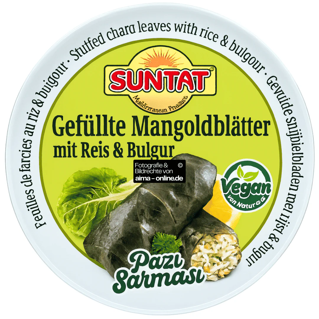 Suntat - Gefüllte Mangoldblätter mit Reis & Bulgur, Pazi Sarmasi 400g