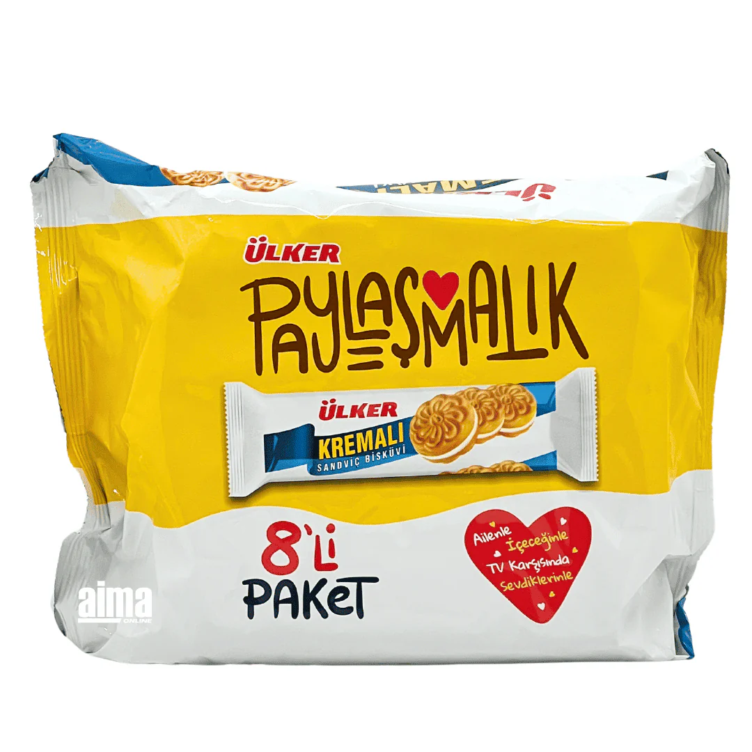 Ülker Kreamli Sandwich mit Milchfüllung 8x61g