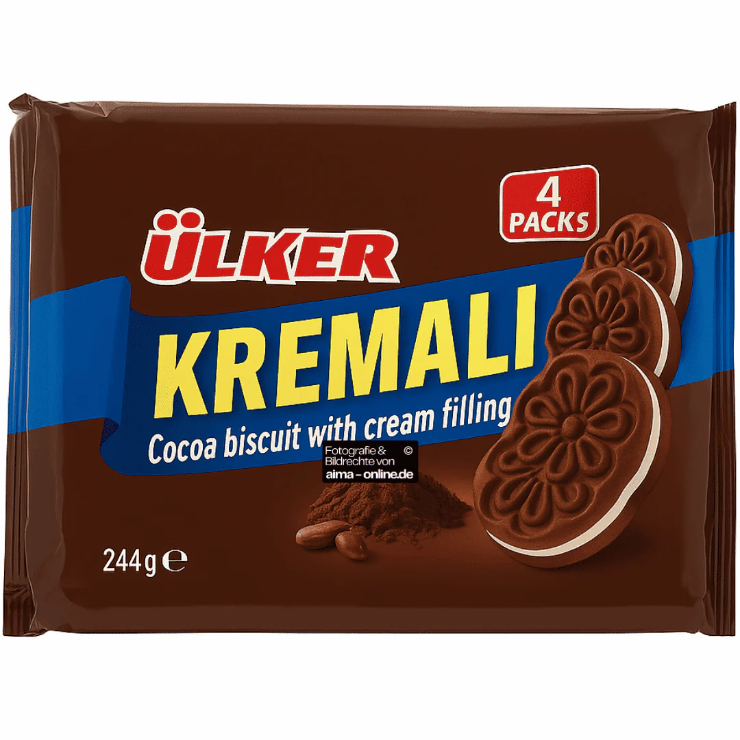 Ülker - Schokoladen Biscuit mit Cremiger Füllung, Kremali Kakaolu Bisküvi 244g