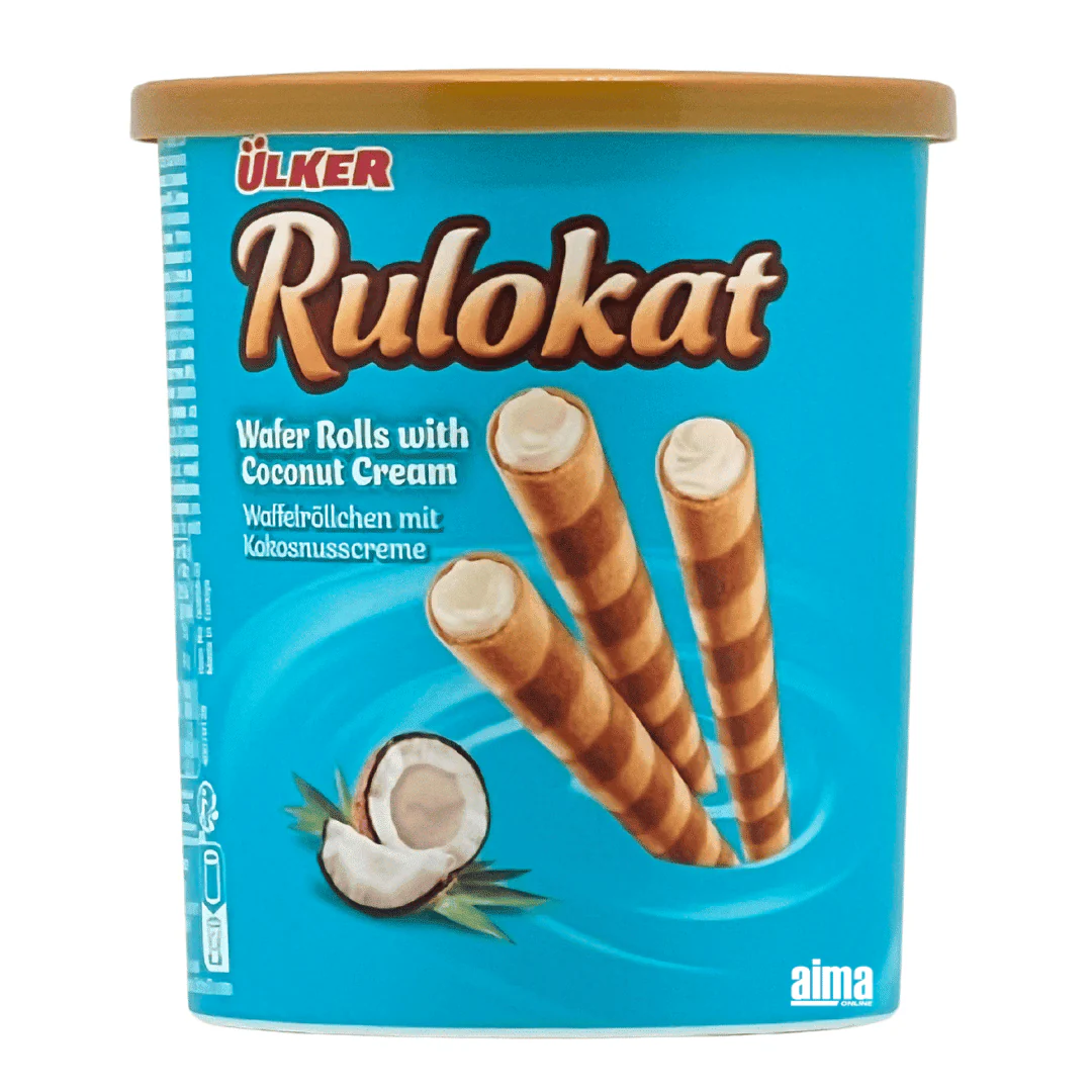 Ülker Rulokat Waffel Rolls mit Kokosnusscreme 170g